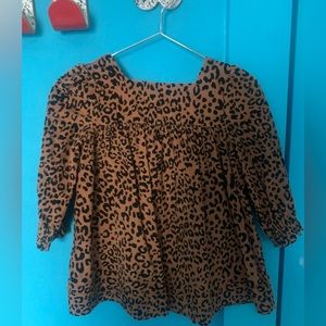 BabyGap leopard corduroy dress, size 6 to 12 months